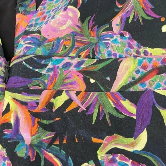 Fame & Partners satin pineapple mini dress - Picture 6 of 7